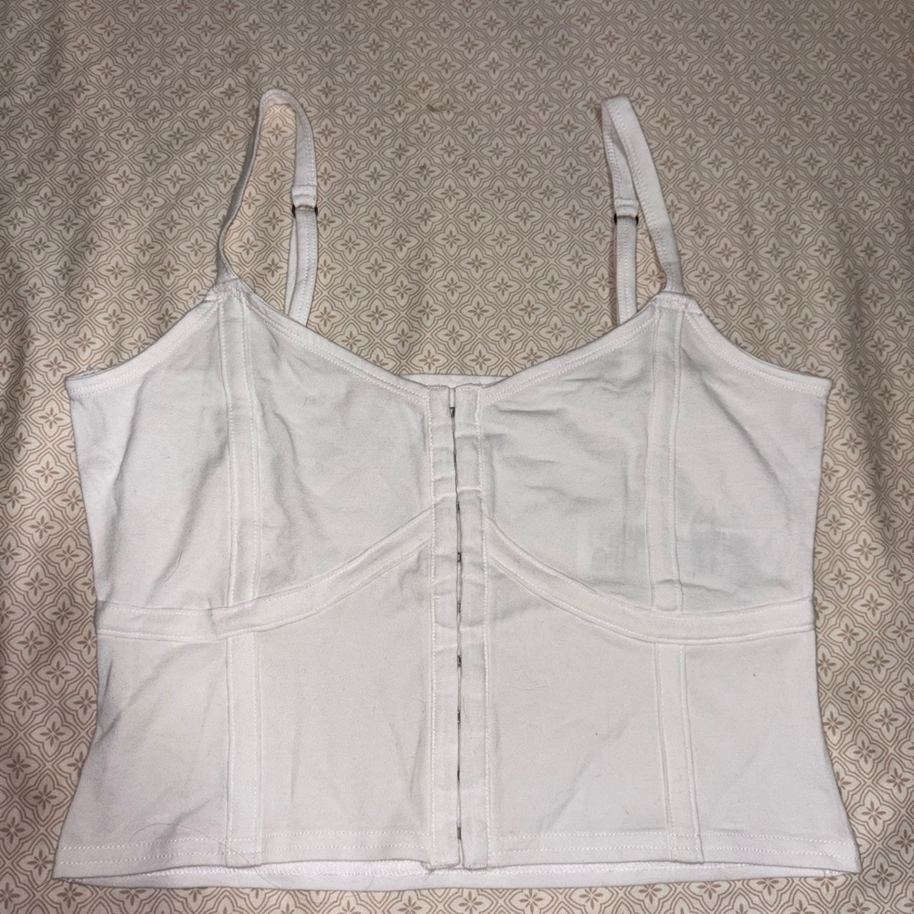 Hollister White Cami Crop Top